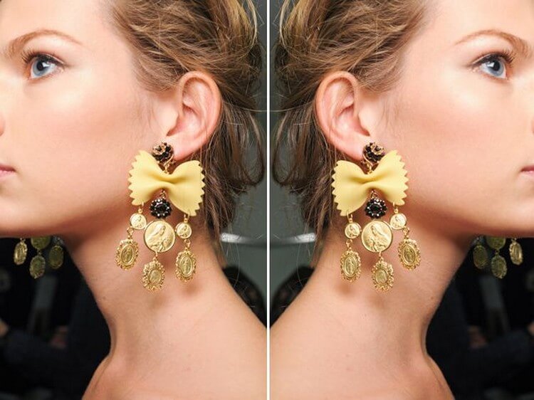 Dolce & Gabbana Pasta Earrings