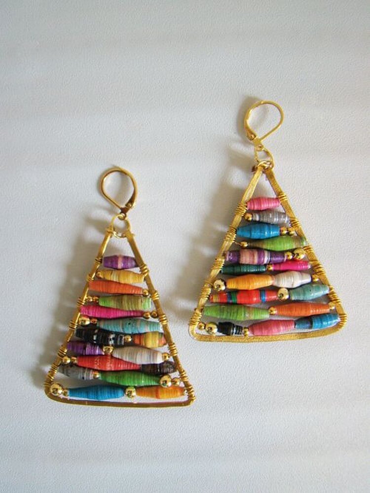 Hue Pyramid Earrings