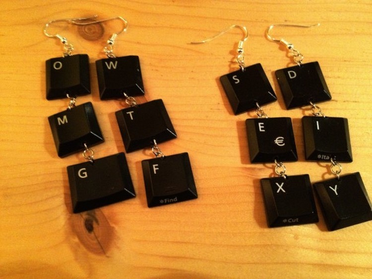 Keyboard Earrings