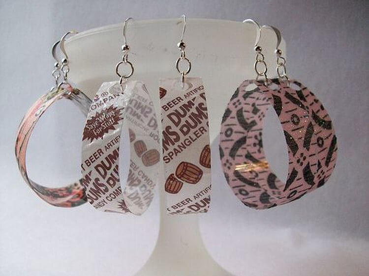 Recycled Bottle Earrings