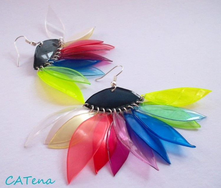 Recycled Plastic Bottle Earrings