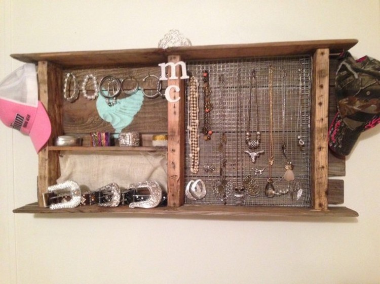 Wood Pallet Jewelry Hanger