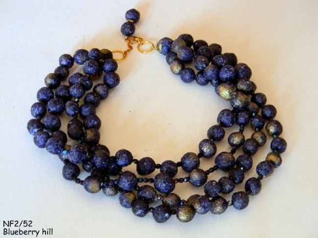 Recycled Beads Jewelry Necklace