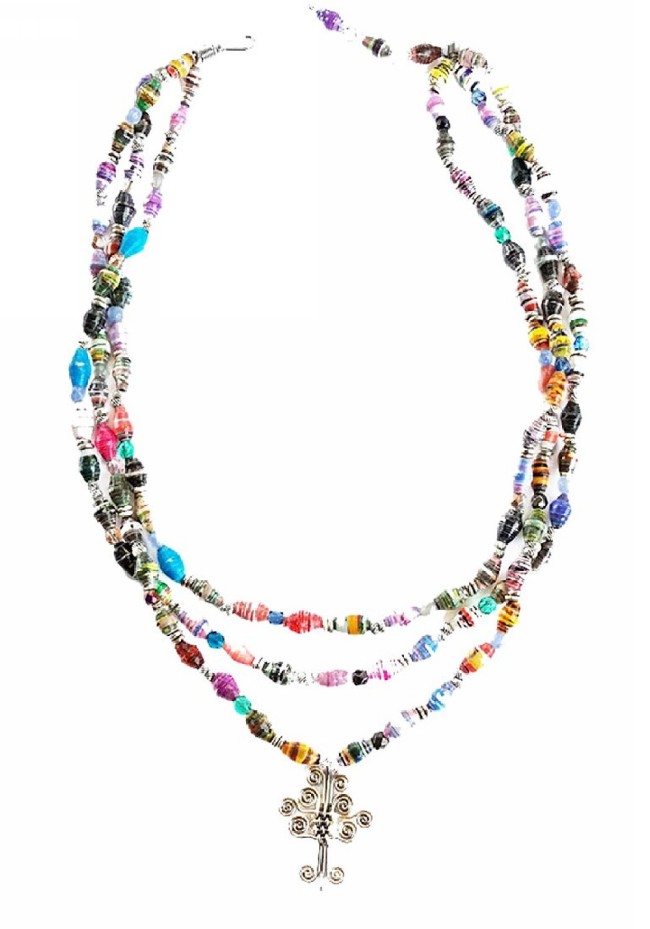 Recycled Beads Necklace