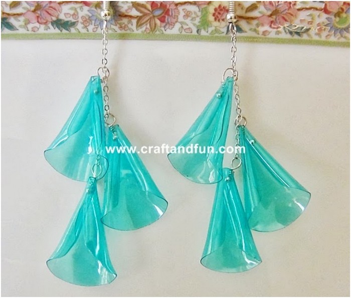 Recycled Plastic Bottles Earring