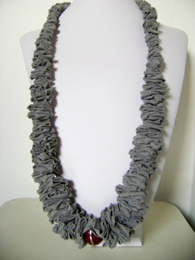 Recycled T-shirt Nacklace