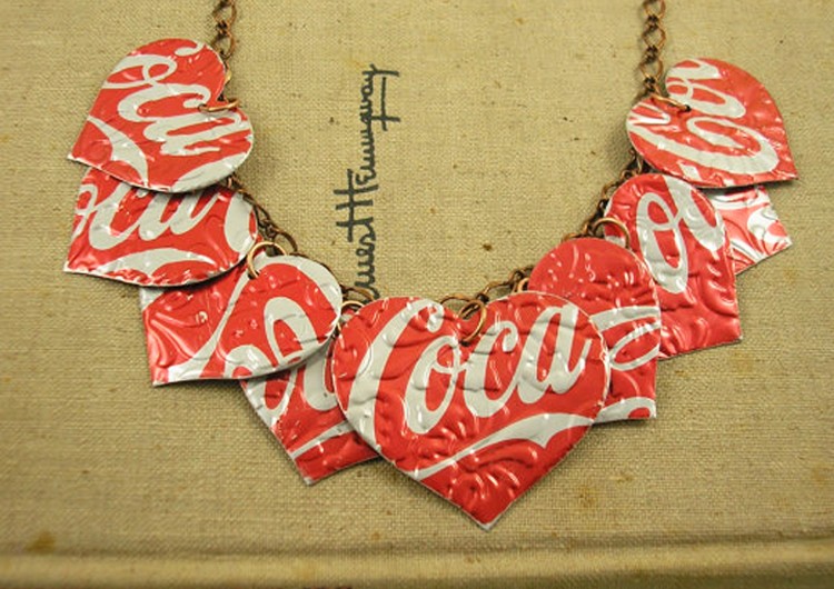 Recycled Tin Can Necklace