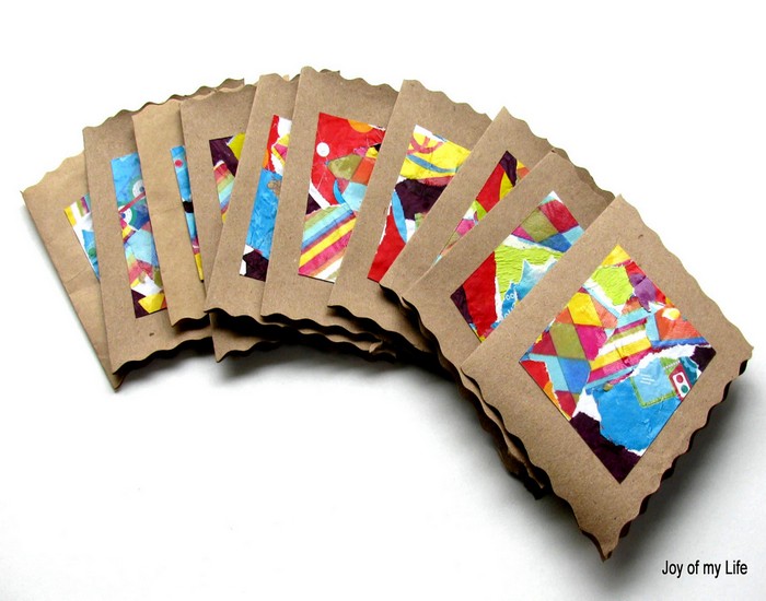 Recycled Wrapping Papers Thank You Cards