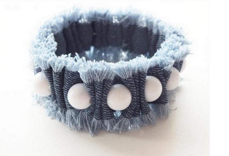 Upcycled Denim Bracelet