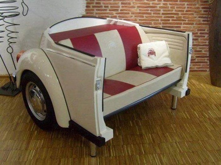 recycled auto bench