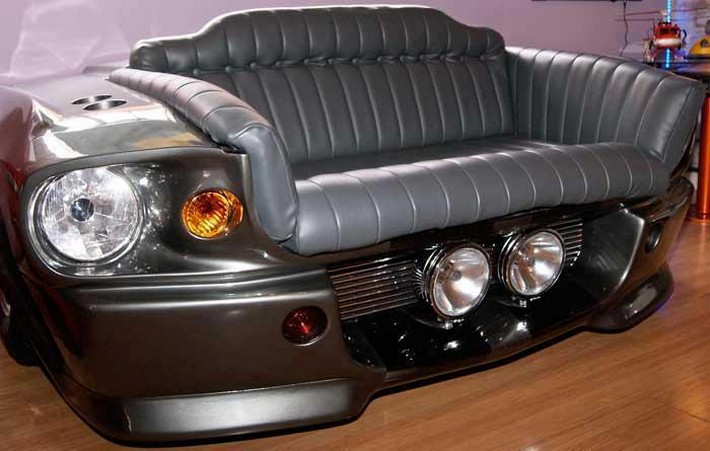 recycled car couch