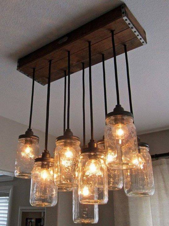 recycled chandelier